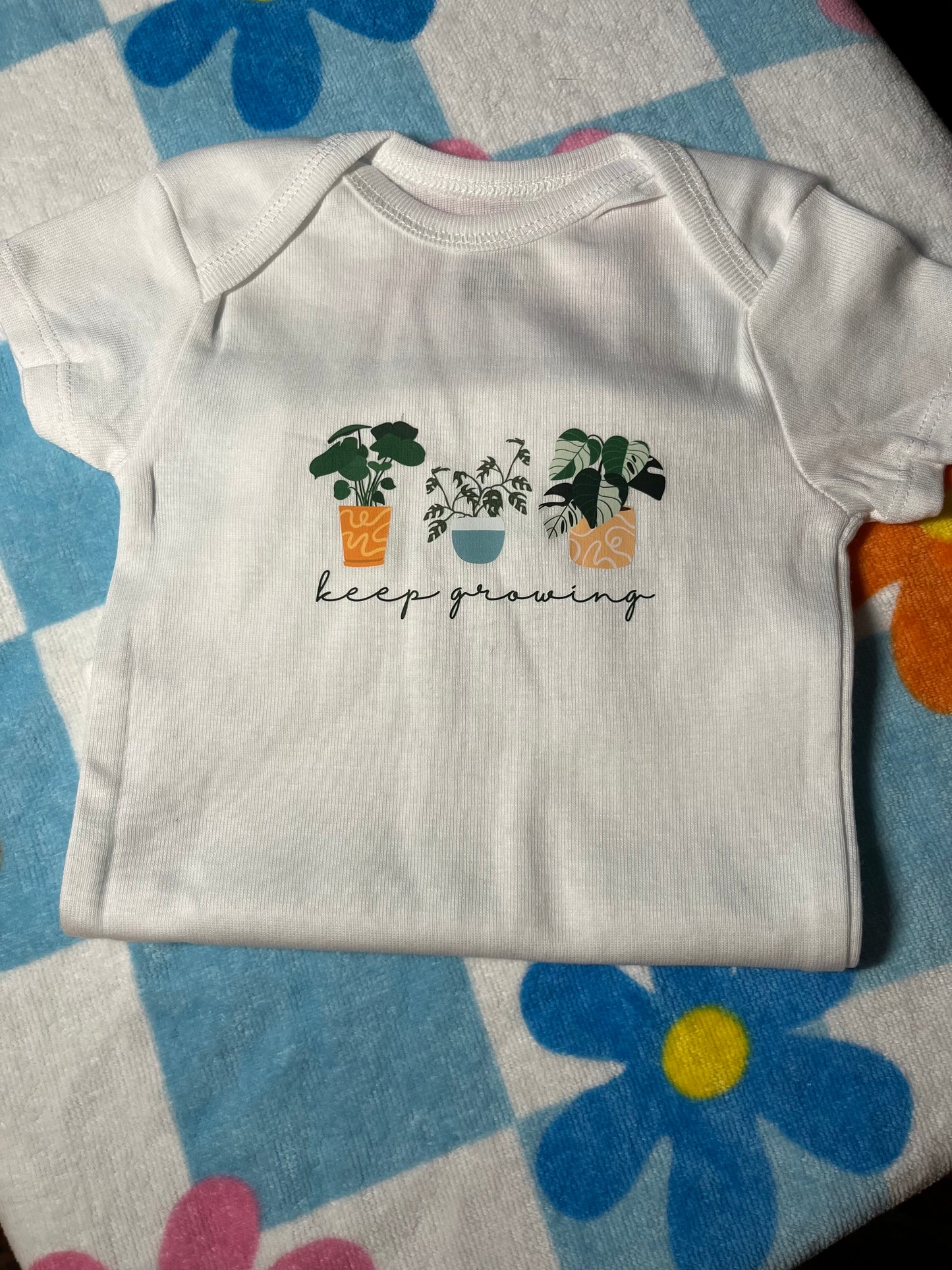 keep growing houseplant onesie