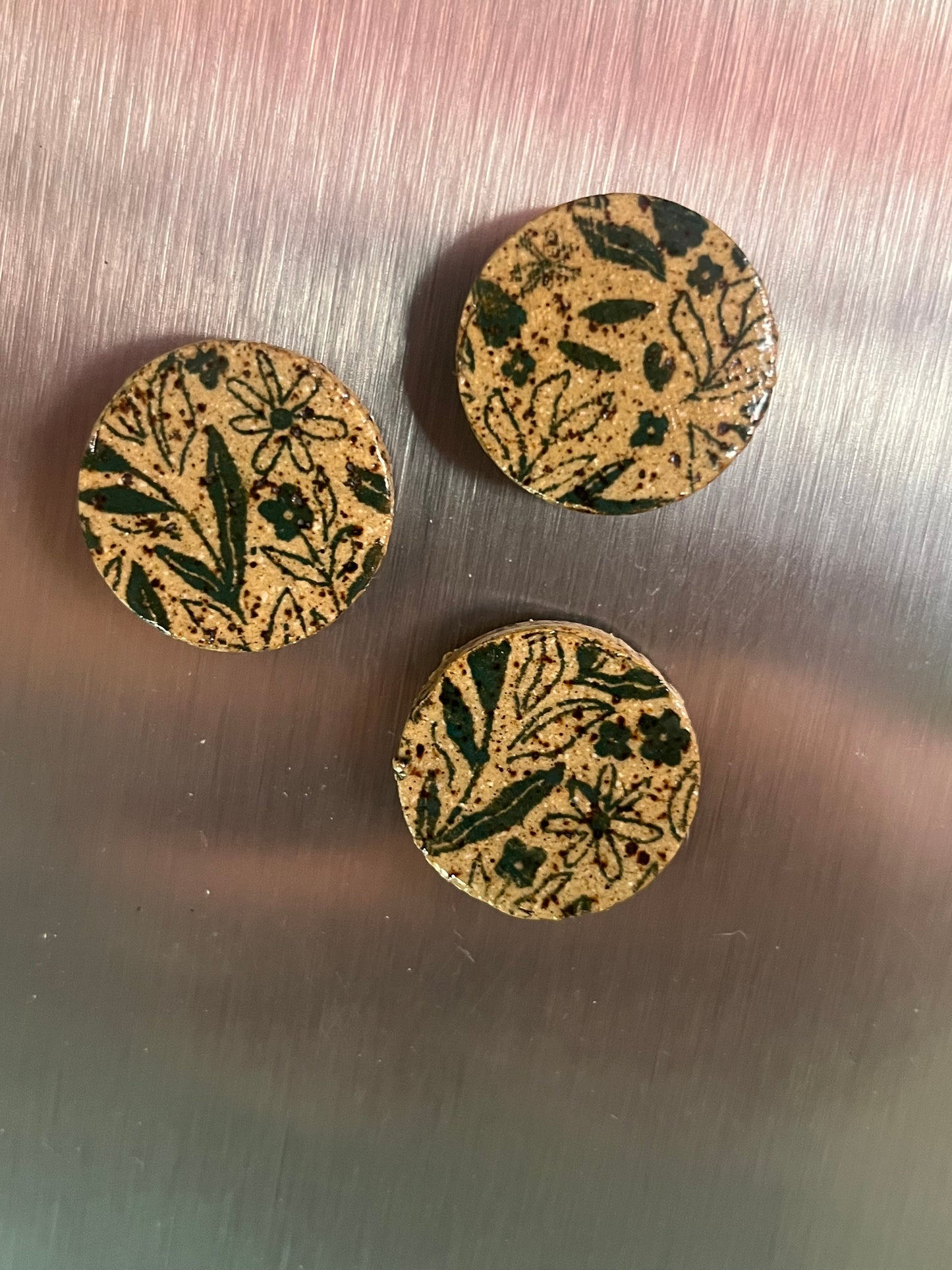 floral fridge magnet