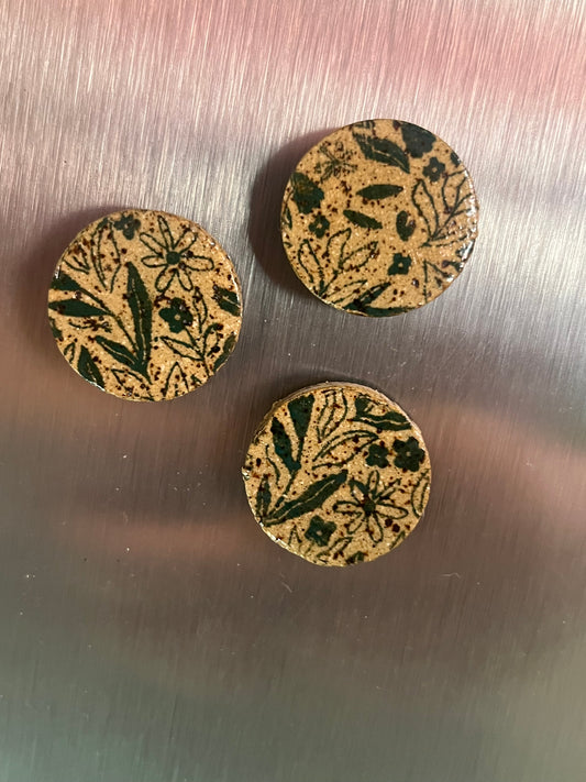floral fridge magnet