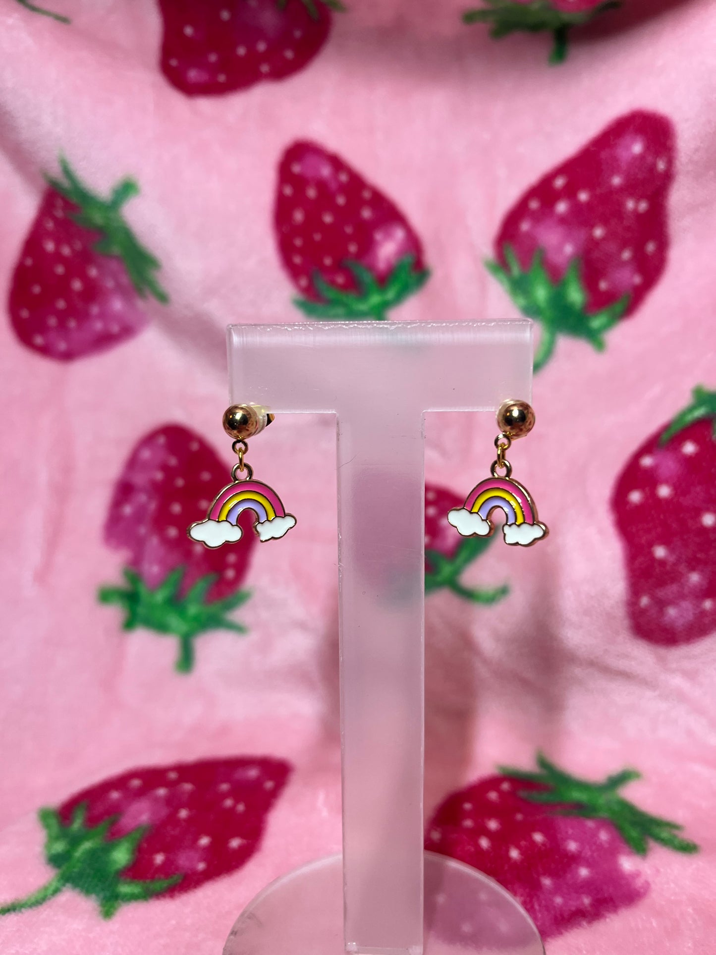 rainbow charmed studs