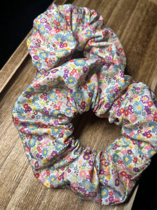 floral scrunchies