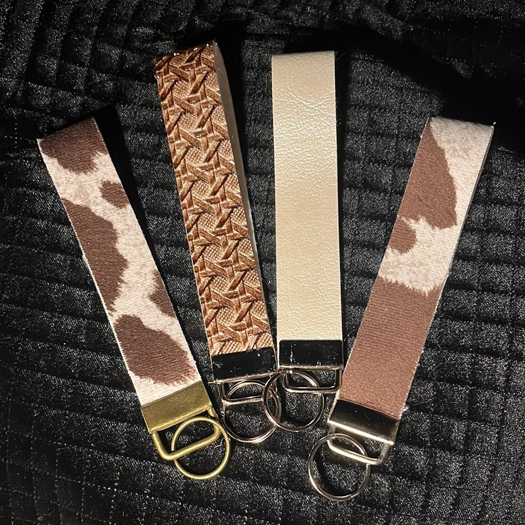 faux leather wristlet