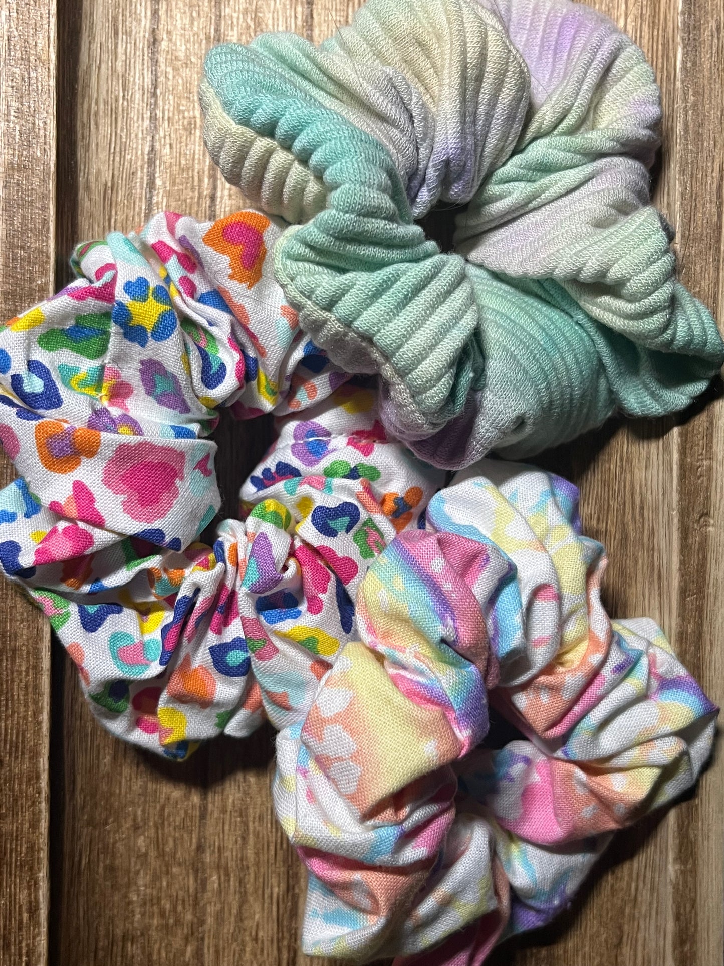 colorful scrunchies