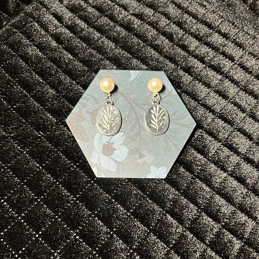 botanical token charmed studs