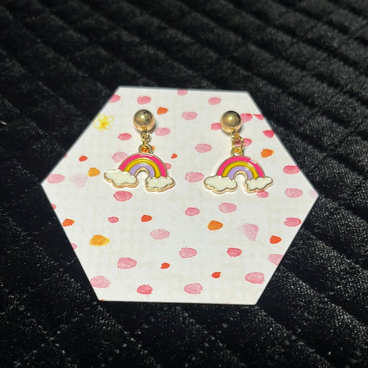 rainbow charmed studs