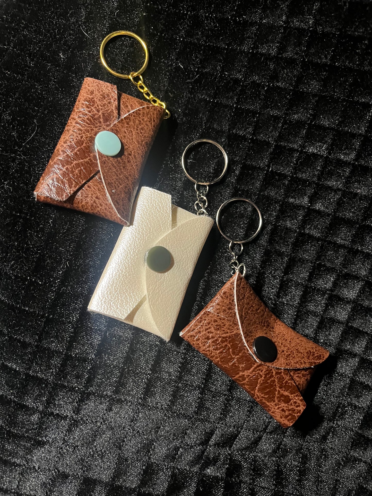 mini keychain snap pouch