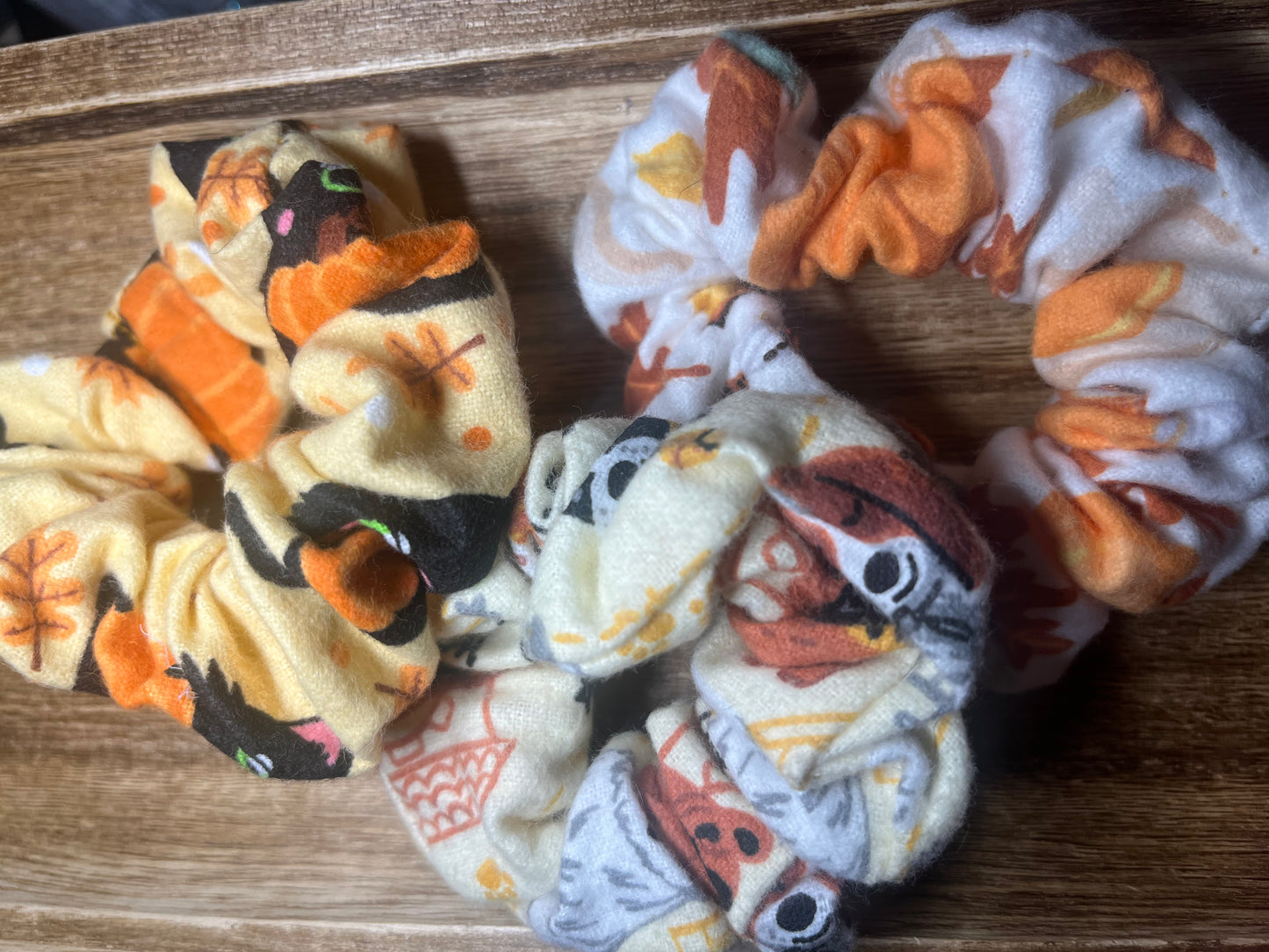 fall scrunchies